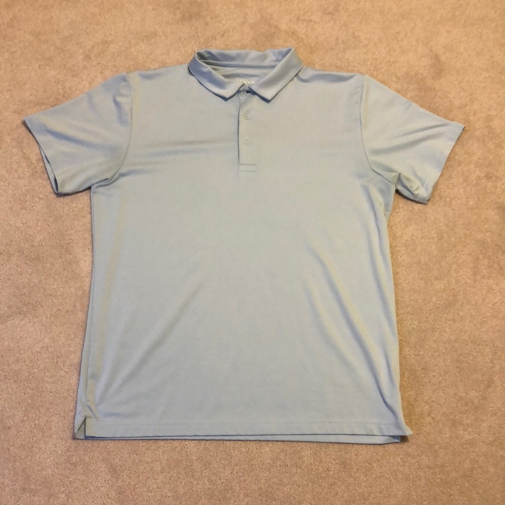 Mizzen & Main Light blue golf polo